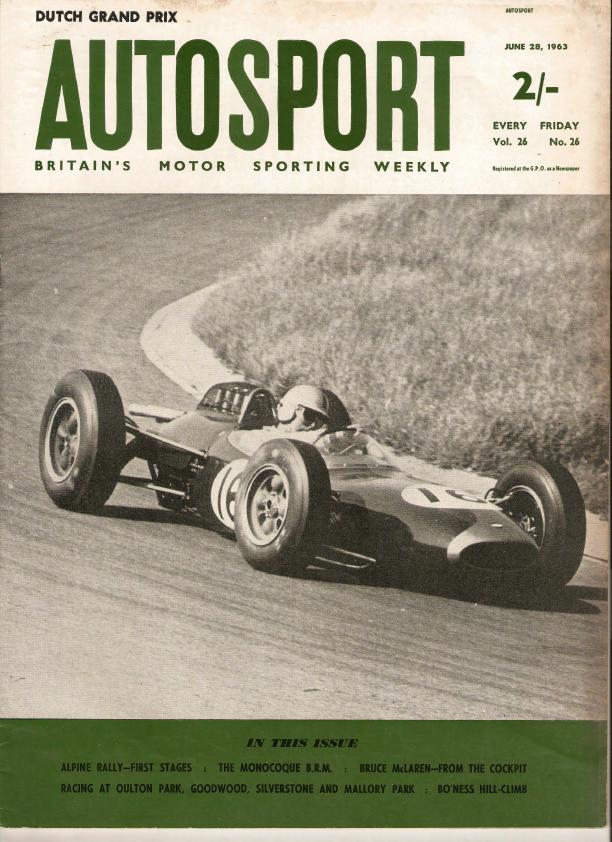 Журнал Autosport 28 июня 1963