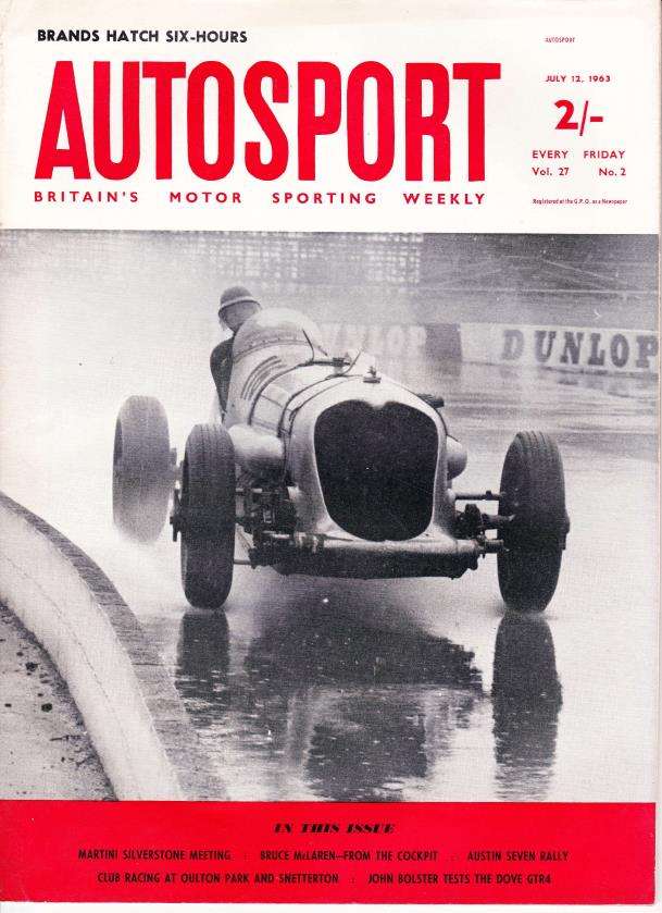 Журнал Autosport 12 июля 1963