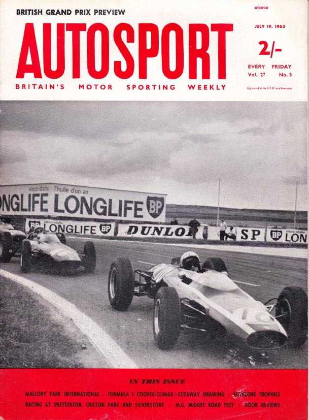 Журнал Autosport 19 июля 1963