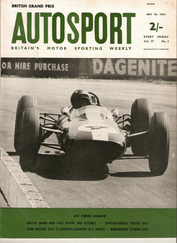 Журнал Autosport 26 июля 1963