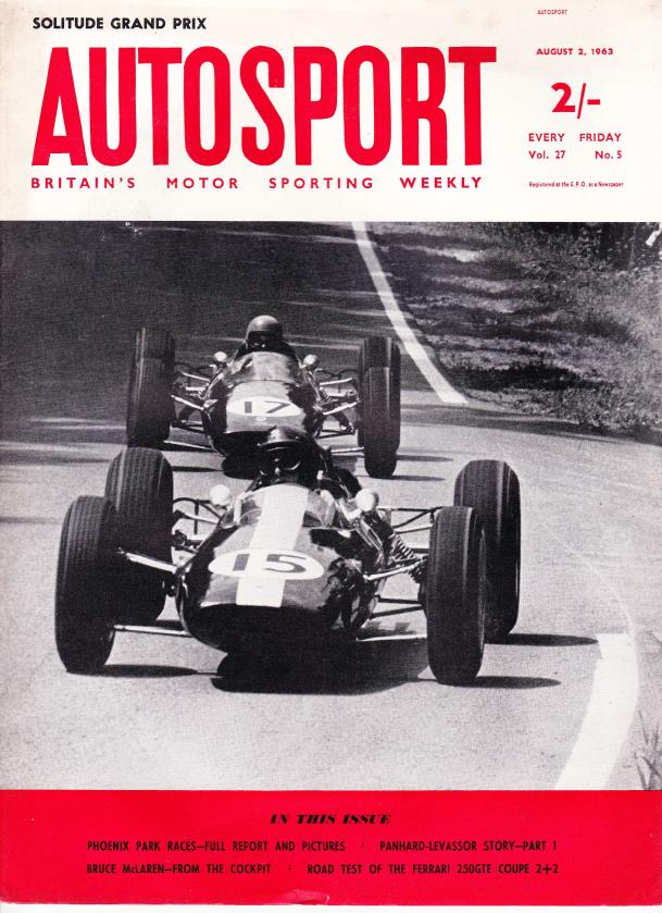 Журнал Autosport 02 августа 1963