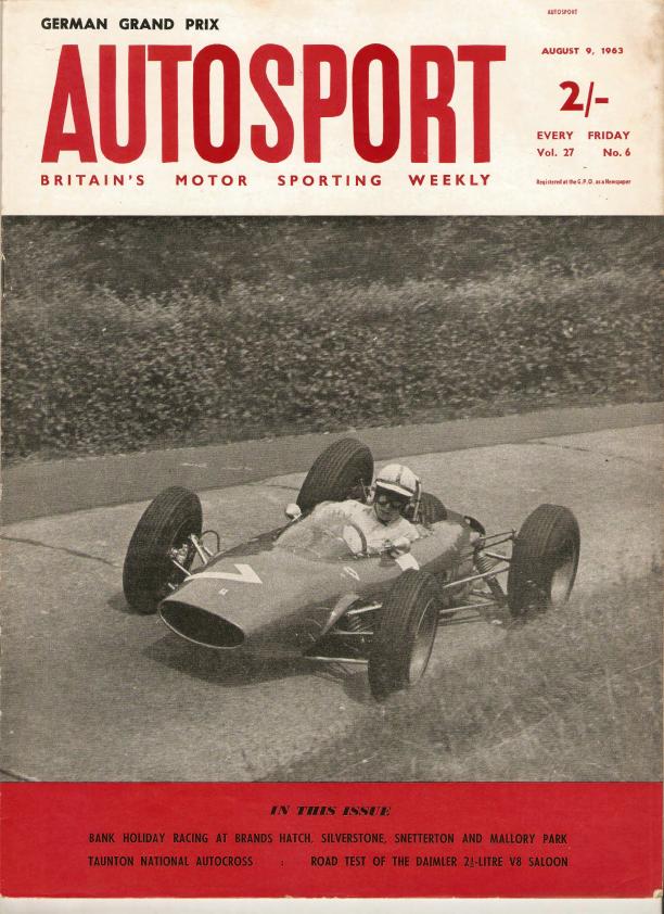 Журнал Autosport 09 августа 1963