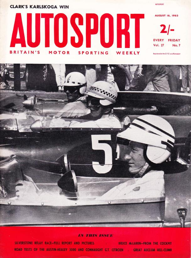 Журнал Autosport 16 августа 1963