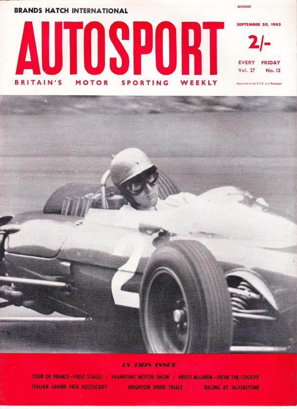 Журнал Autosport 20 сентября 1963