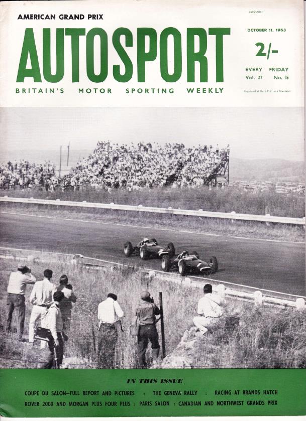 Журнал Autosport 11 октября 1963