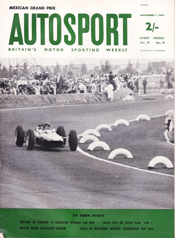 Журнал Autosport 01 ноября 1963