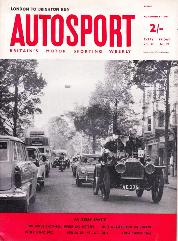Журнал Autosport 08 ноября 1963