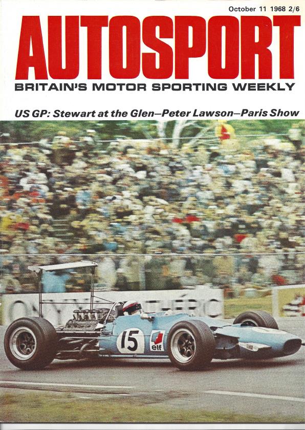 Журнал Autosport 11 октября 1968