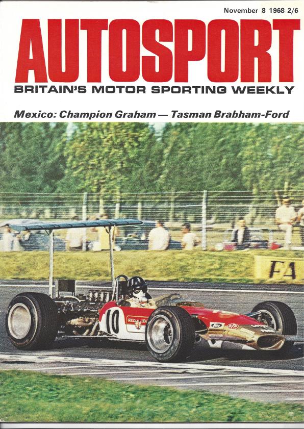 Журнал Autosport 08 ноября 1968