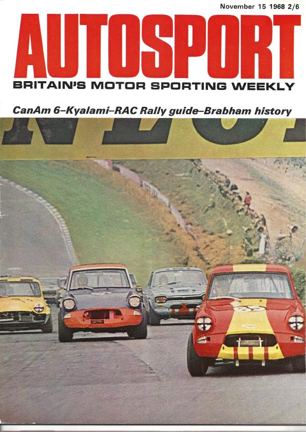 Журнал Autosport 15 ноября 1968