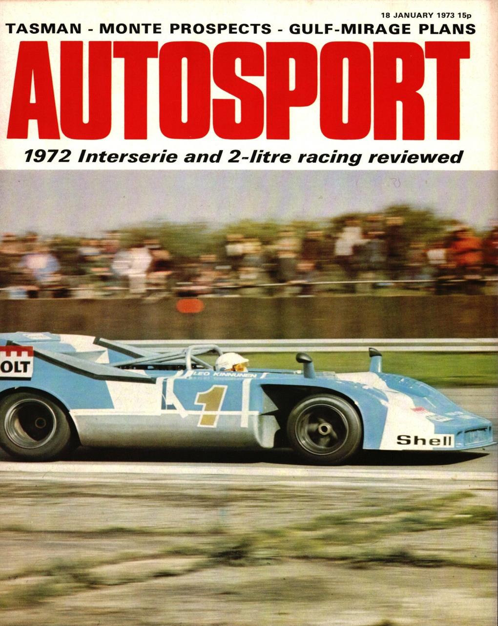 Журнал Autosport 18 января 1973