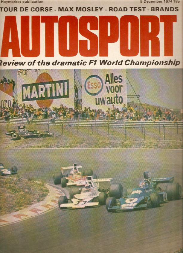 Журнал Autosport 05 декабря 1974