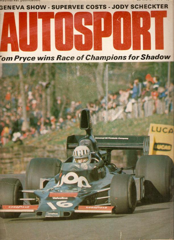 Журнал Autosport 20 марта 1975