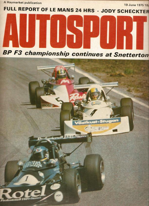 Журнал Autosport 19 июня 1975