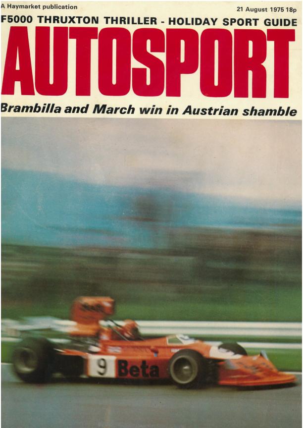 Журнал Autosport 21 августа 1975