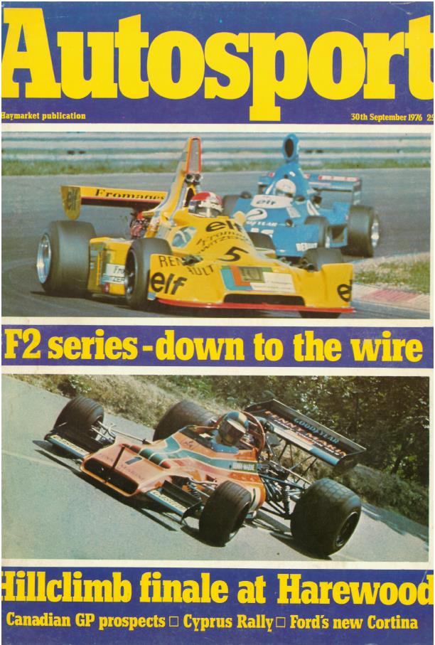 Журнал Autosport 30 сентября 1976