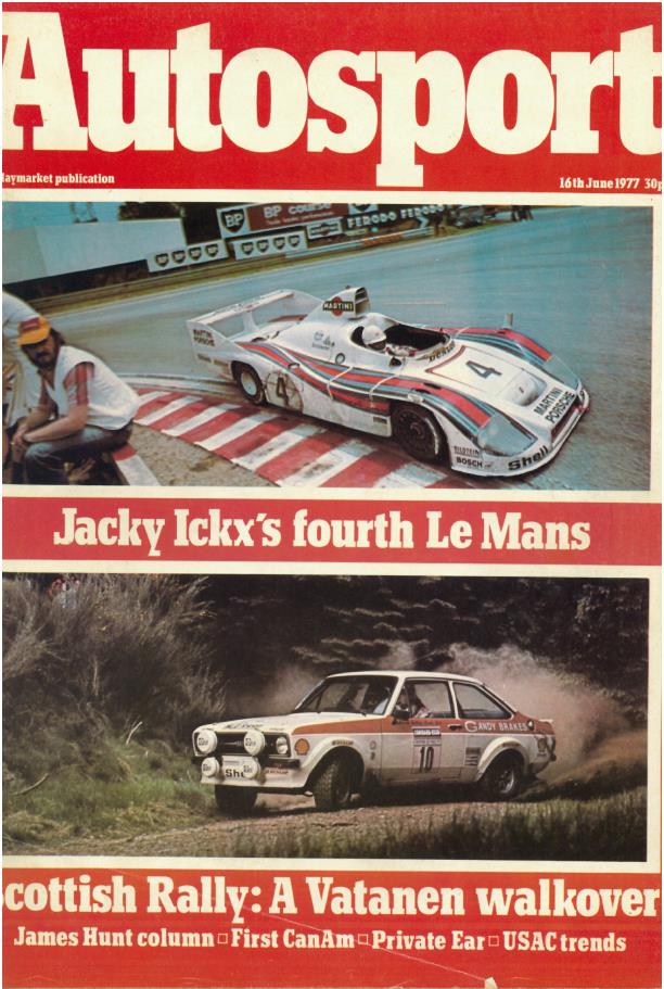 Журнал Autosport 16 июня 1977