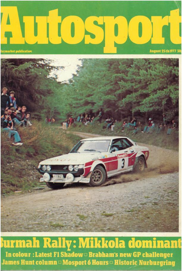 Журнал Autosport 25 августа 1977