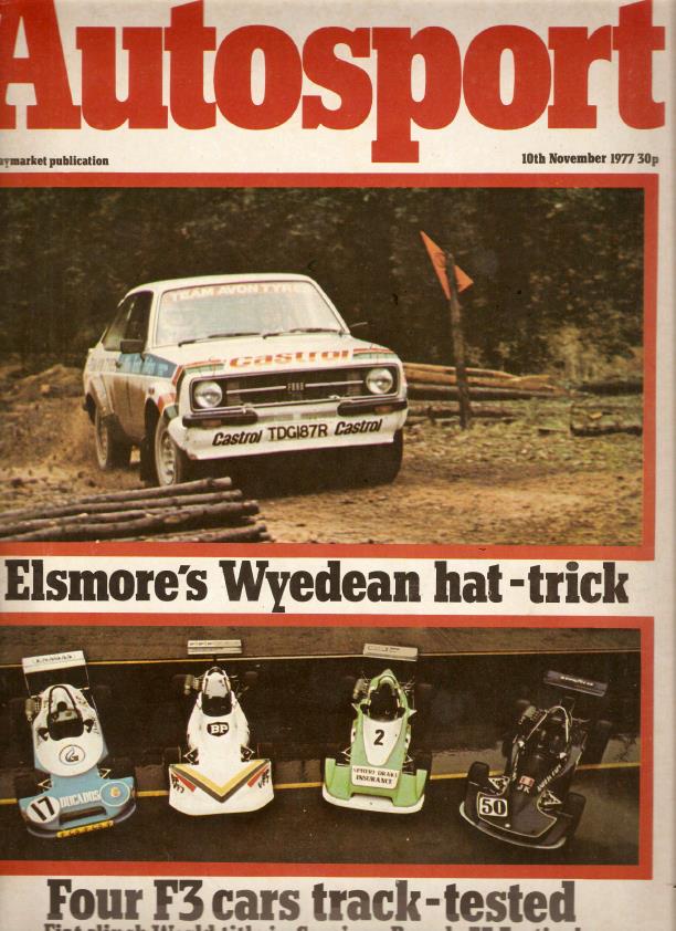 Журнал Autosport 10 ноября 1977