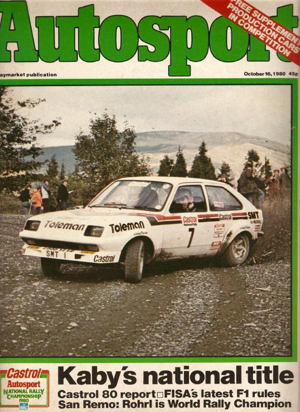 Журнал Autosport 16 октября 1980
