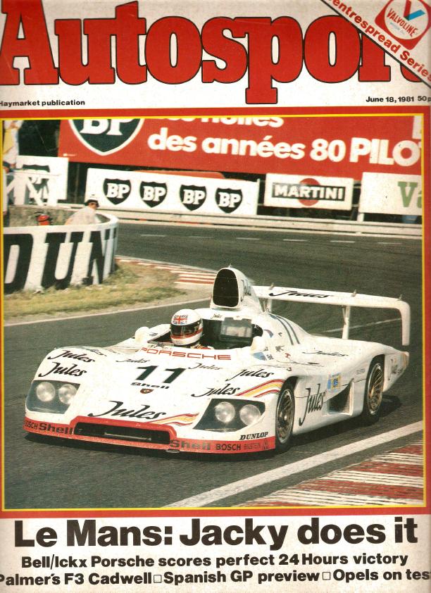 Журнал Autosport 18 июня 1981