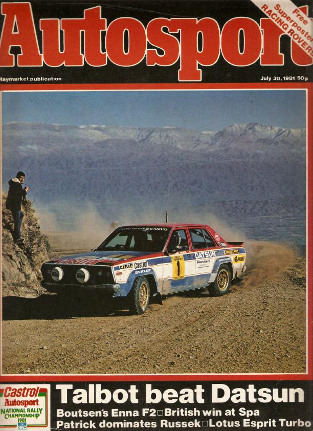Журнал Autosport 30 июля 1981