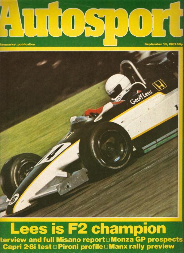 Журнал Autosport 10 сентября 1981
