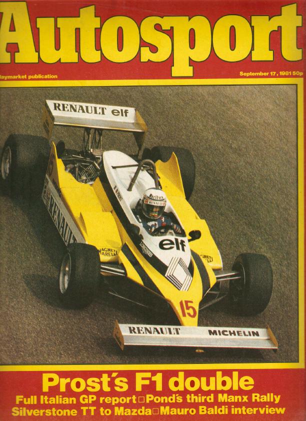 Журнал Autosport 17 сентября 1981