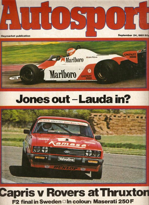 Журнал Autosport 24 сентября 1981