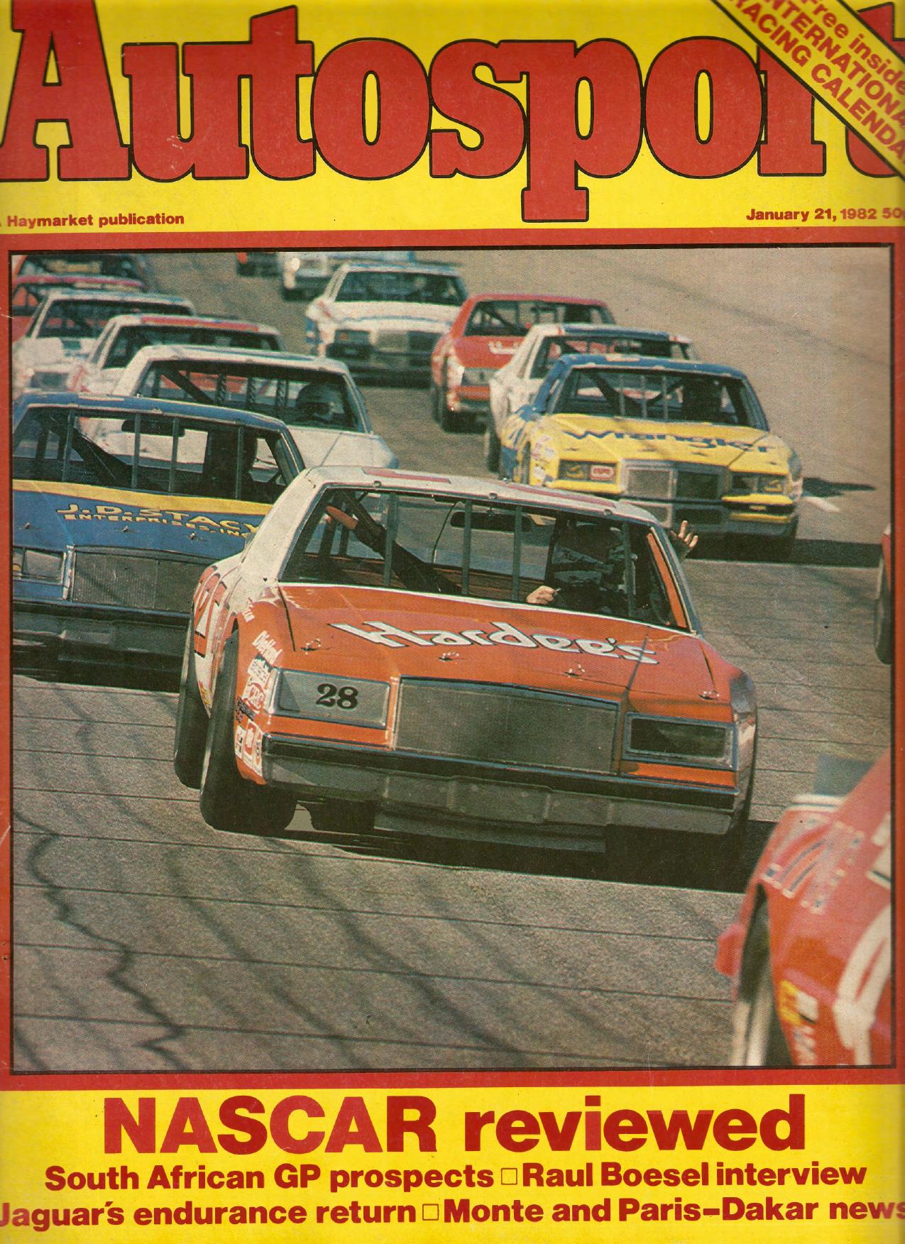 Журнал Autosport 21 января 1982