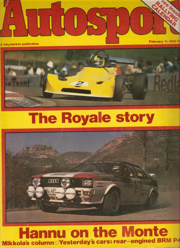 Журнал Autosport 11 февраля 1982