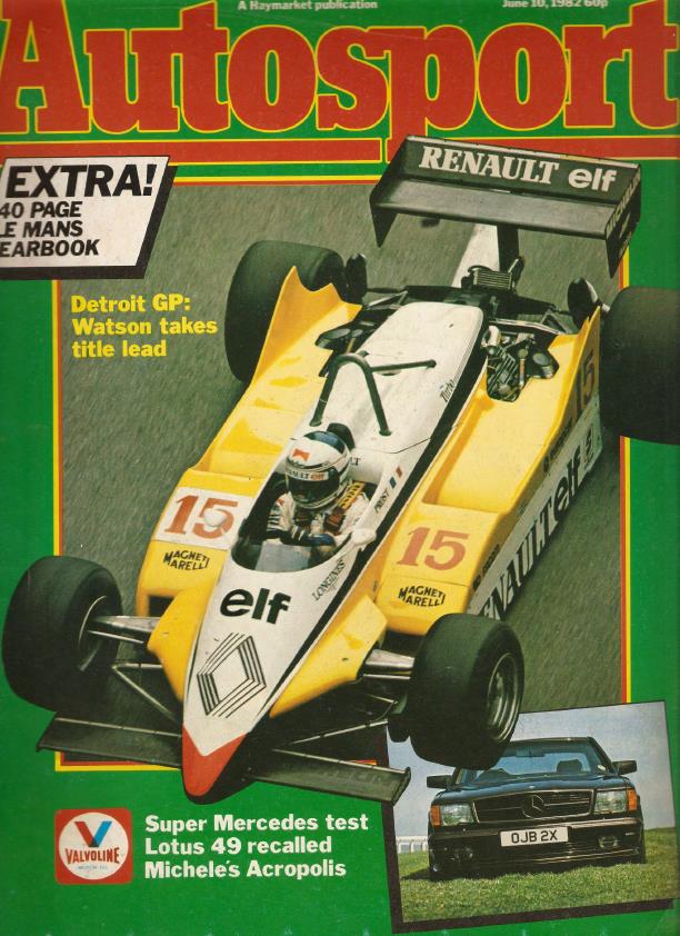 Журнал Autosport 10 июня 1982