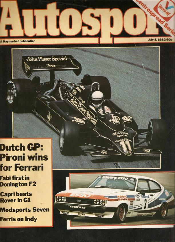 Журнал Autosport 08 июля 1982