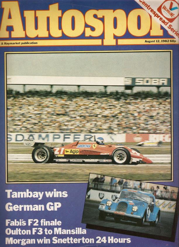 Журнал Autosport 12 августа 1982