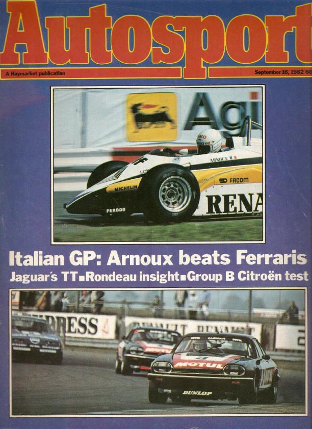 Журнал Autosport 16 сентября 1982