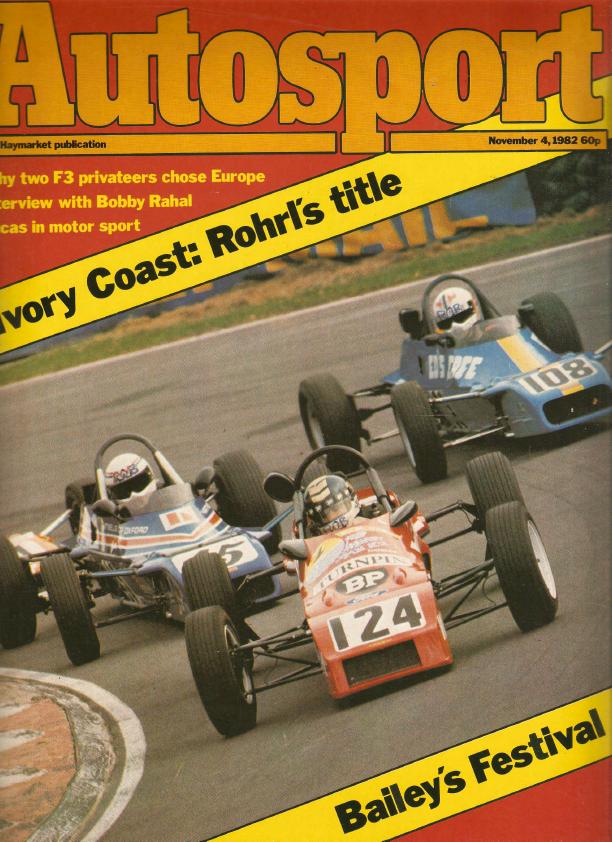 Журнал Autosport 4 ноября 1982