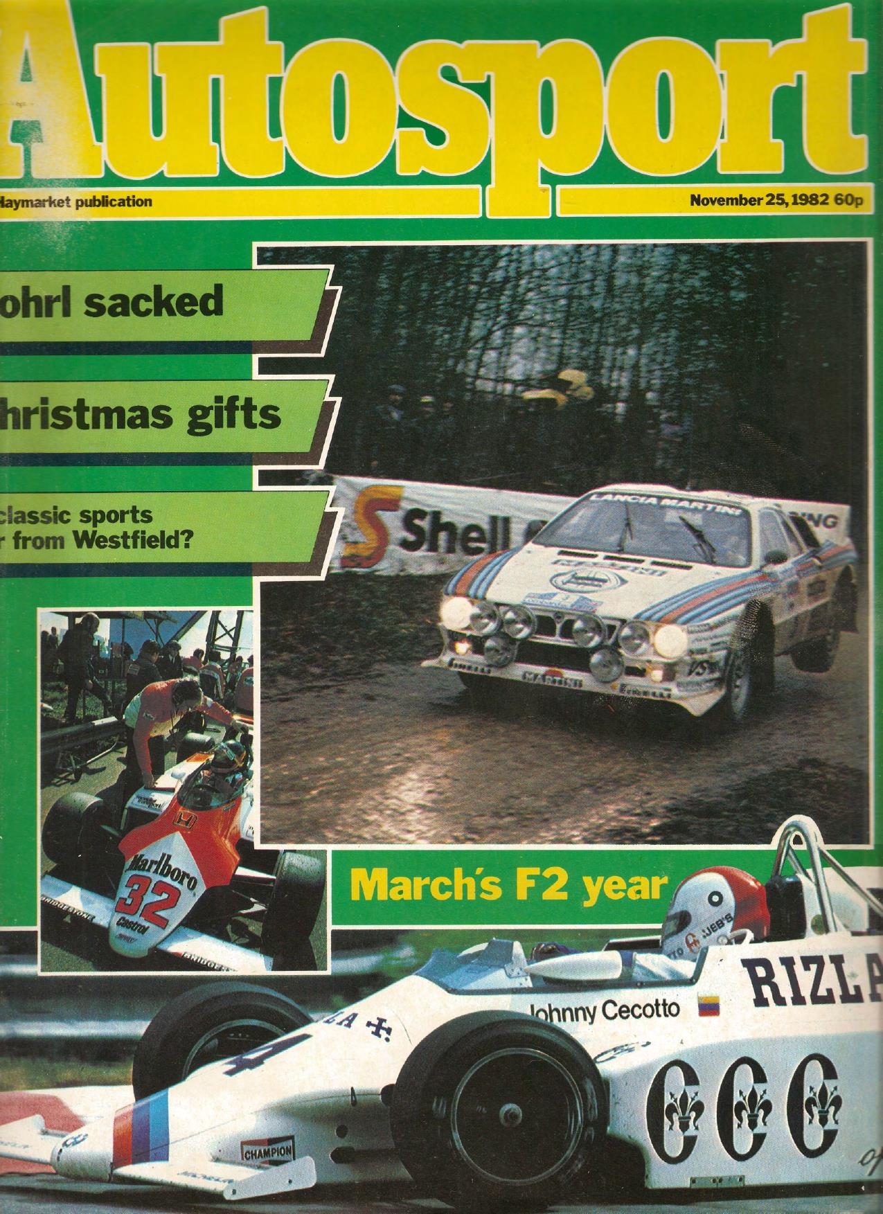 Журнал Autosport 25 ноября 1982