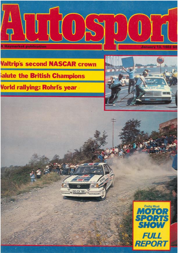 Журнал Autosport 13 января 1983