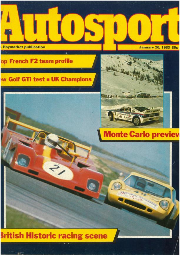 Журнал Autosport 20 января 1983