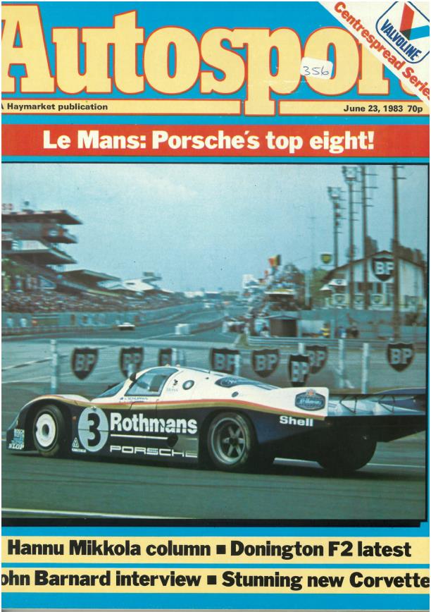 Журнал Autosport 23 июня 1983