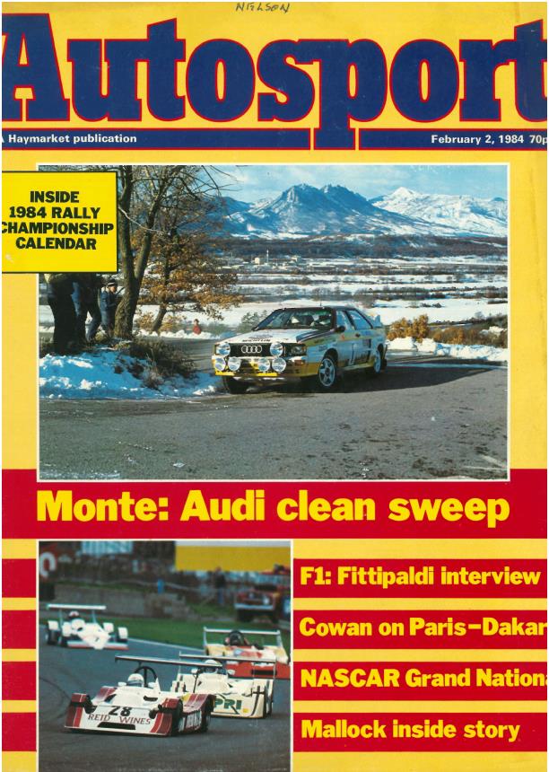Журнал Autosport 02 февраля 1984