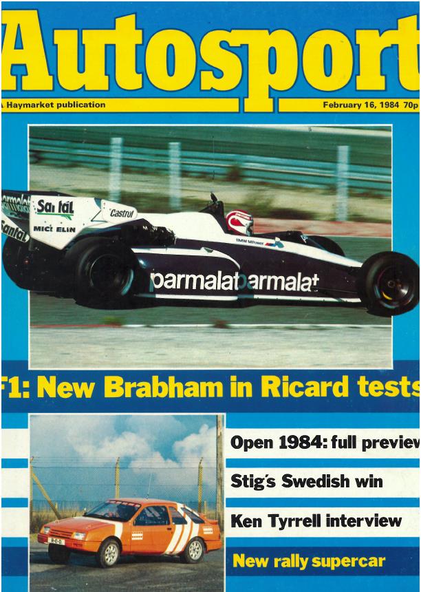 Журнал Autosport 16 февраля 1984