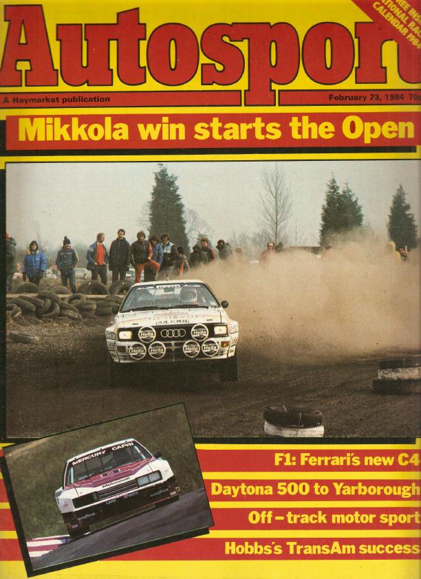 Журнал Autosport 23 февраля 1984