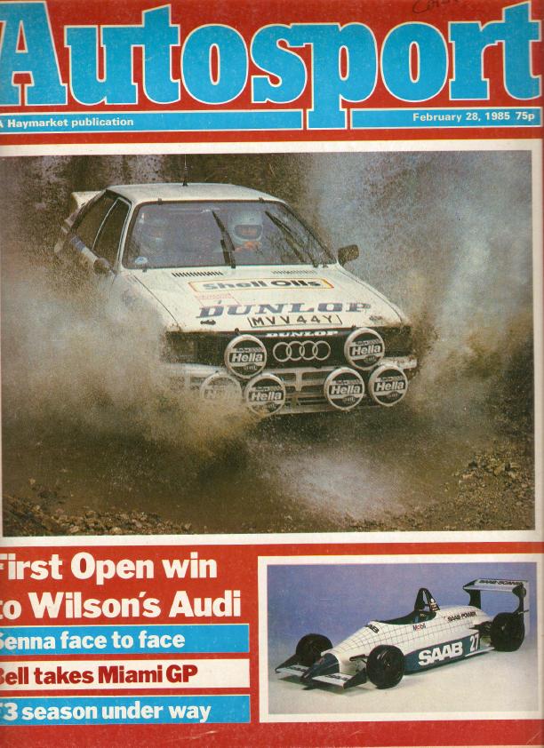 Журнал Autosport 28 февраля 1985