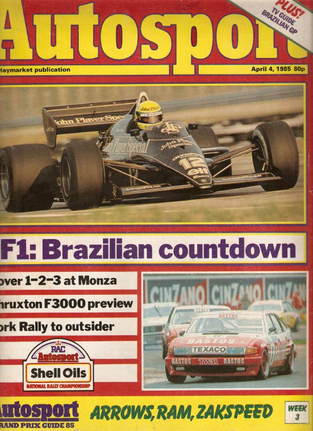 Журнал Autosport 04 апреля 1985
