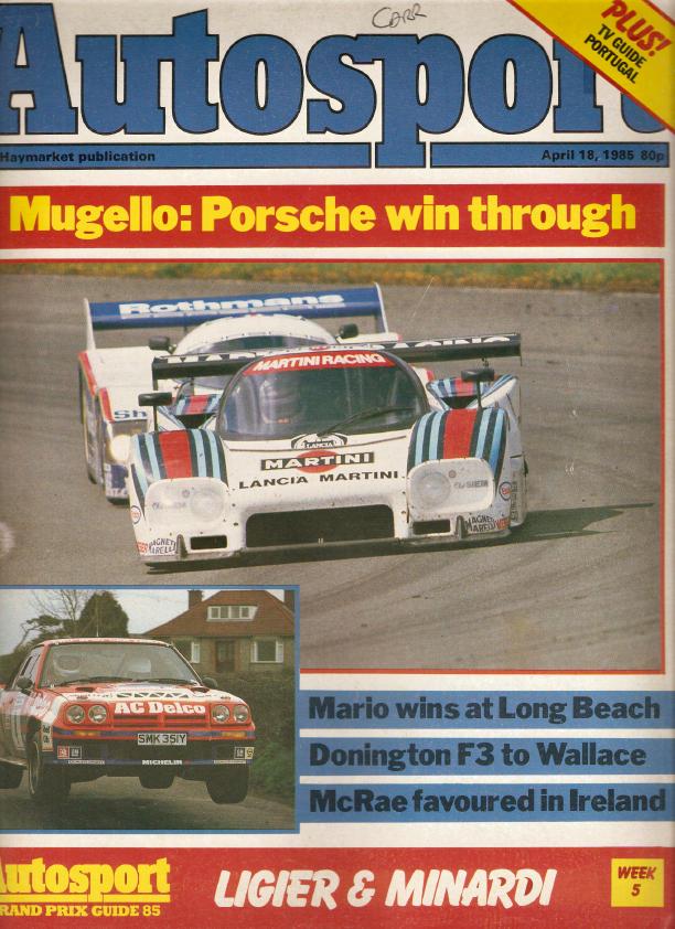 Журнал Autosport 18 апреля 1985