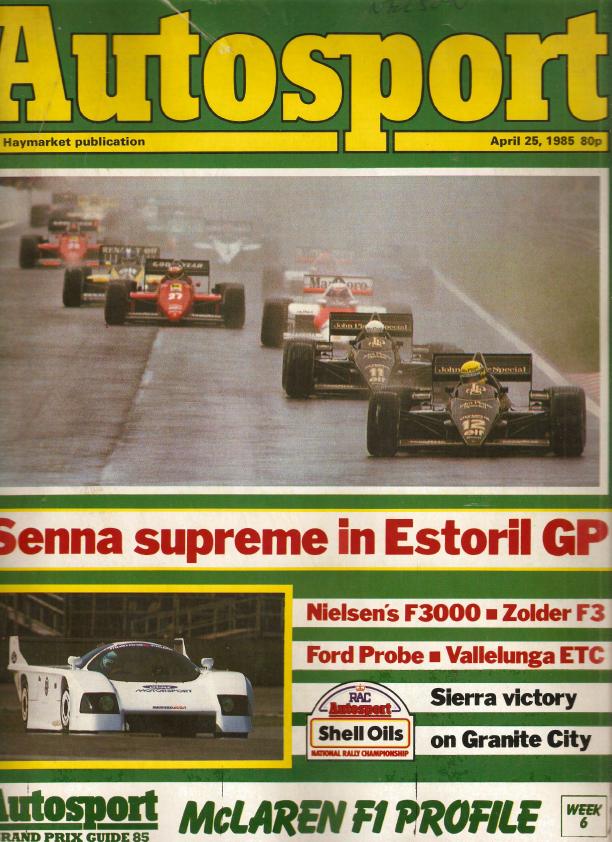 Журнал Autosport 25 апреля 1985