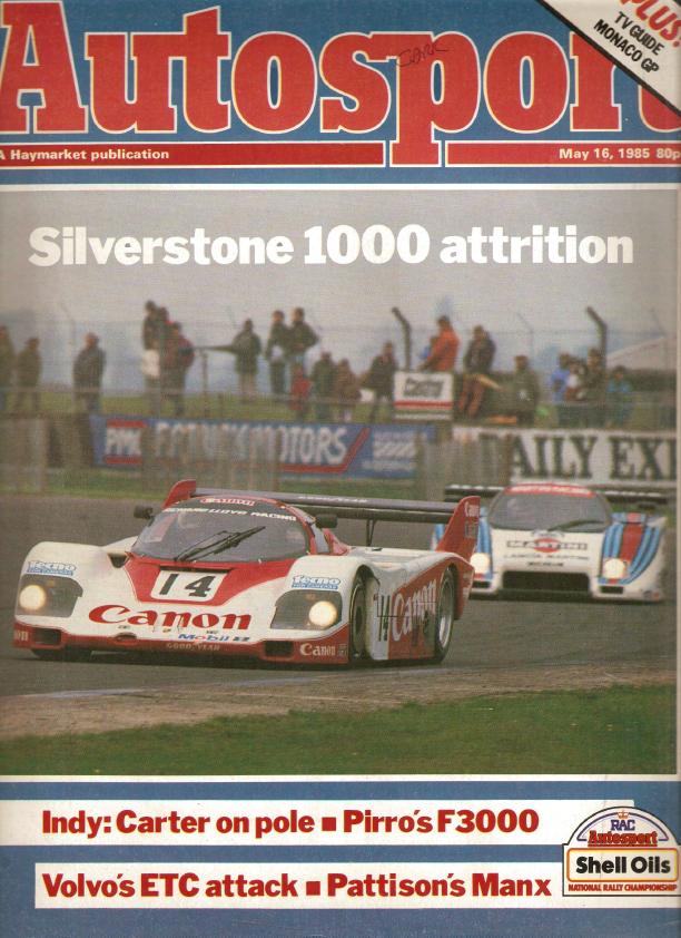 Журнал Autosport 16 мая 1985