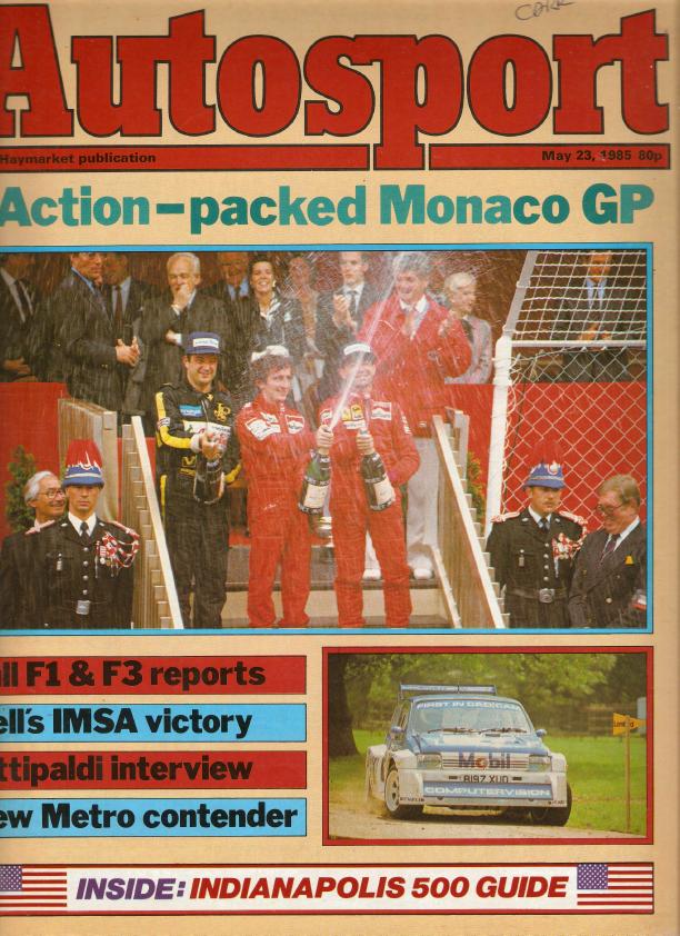 Журнал Autosport 23 мая 1985