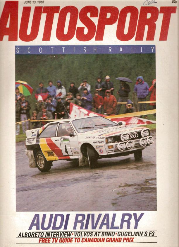 Журнал Autosport 13 июня 1985